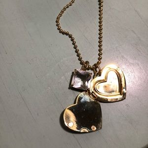 Authentic Coach Gold Locket Charm Necklace